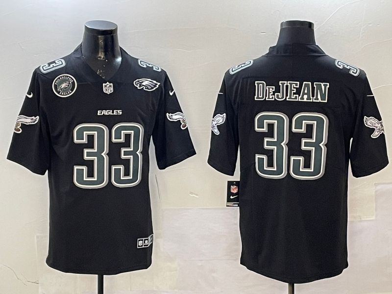 Men Philadelphia Eagles #33 DeJean Black Fashion 2025 Nike Limited NFL Jersey style 4